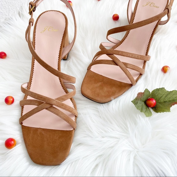 NWB J. Crew Odette Strappy Sandals - Carmel - Picture 10 of 12